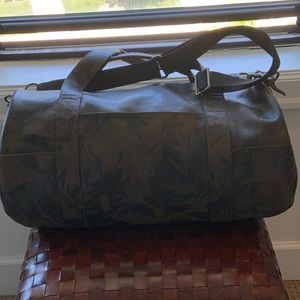 Club Monaco Leather Printed Duffle